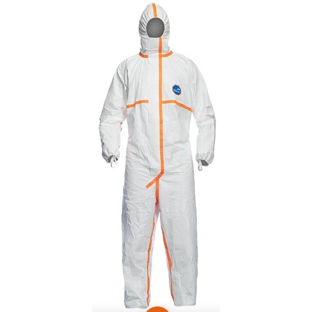 Dupont TJ198TWHXL0025PI 800J Tyvek Coveralls Certified Cat III, Packaged...